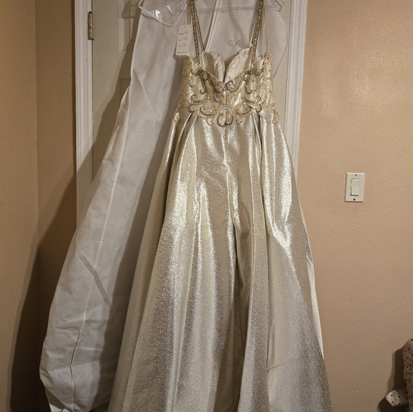 Nina canacci, gold color, size 18 gown - Picture 4 of 6